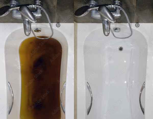blocked-drain-before-after